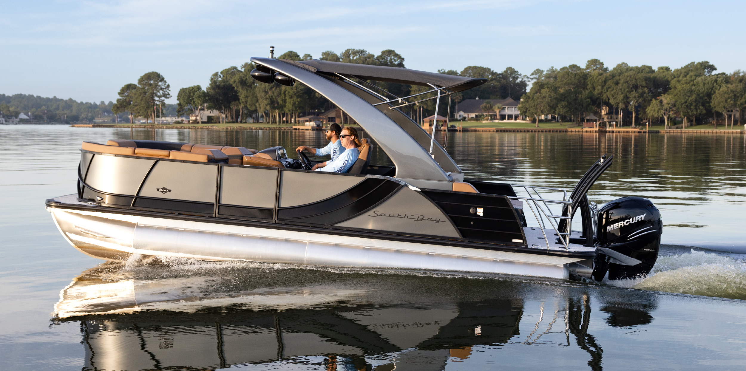 South Bay Pontoon Boats Boat   SouthBay Pontoon 500 Series Pontoon 02 