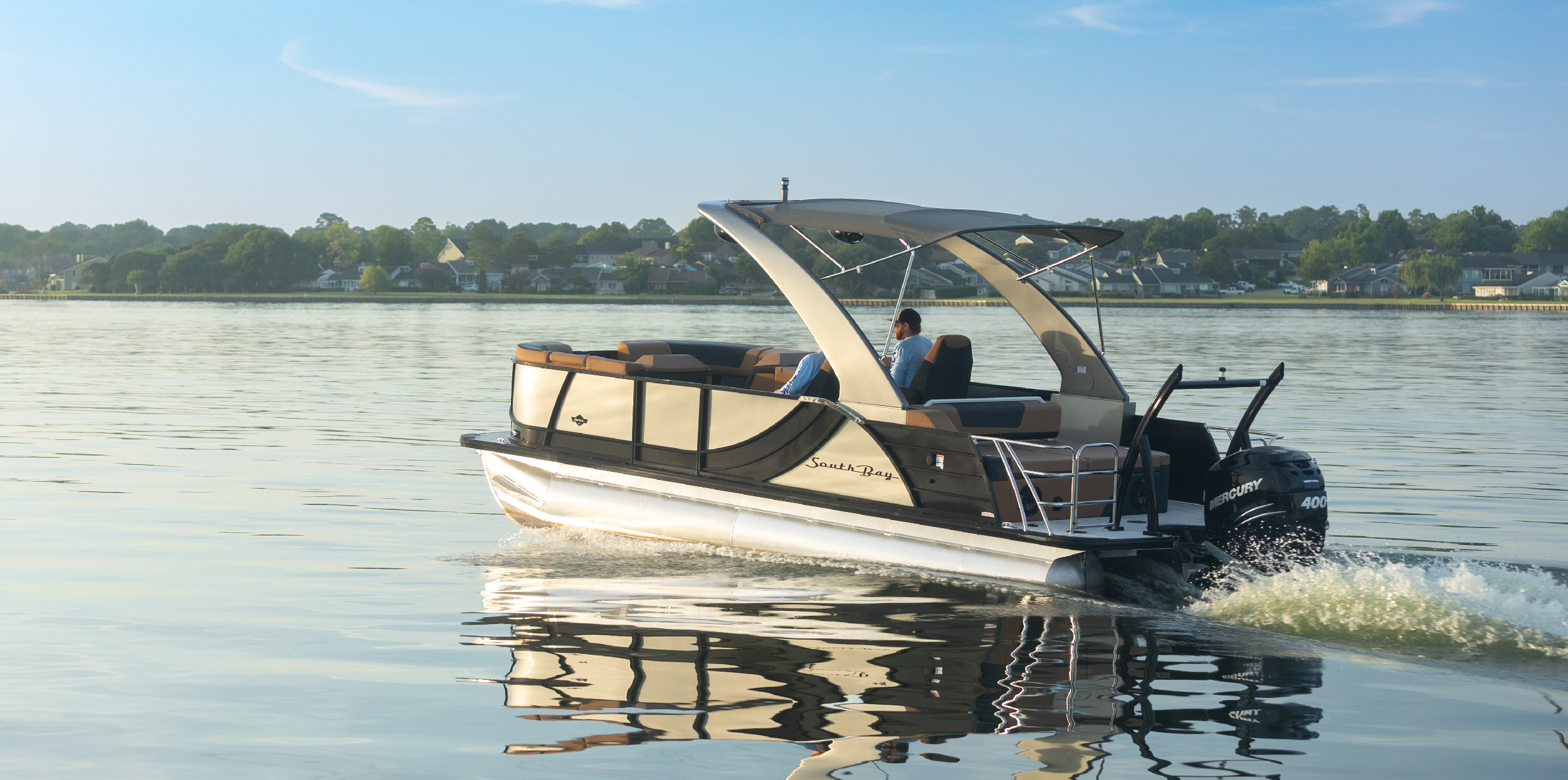 South Bay Pontoon Boats Boat   SouthBay Pontoon 500 Series Pontoon 04 